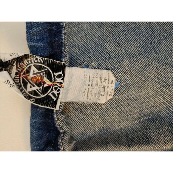Vtg Jean Shorts Denim Dark Wash‎ Blue Medium USA Deva Cottage Industry H13 - Picture 3 of 5